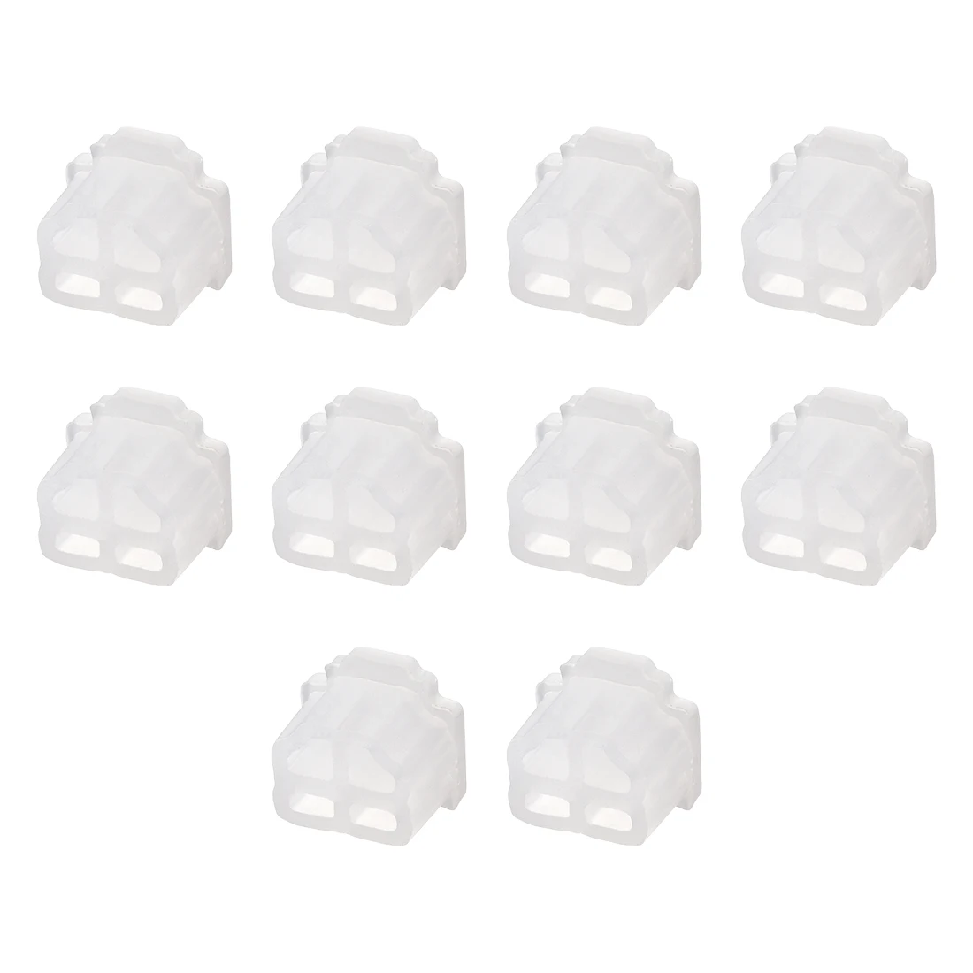 Silicone Telephone Modular Port RJ11 Anti-Dust Stopper Cap Cover 9.5x7.5mm Clear Dust Plug Port Protector Uxcell 10pcs rubber end caps bnc port protectors usb port protector