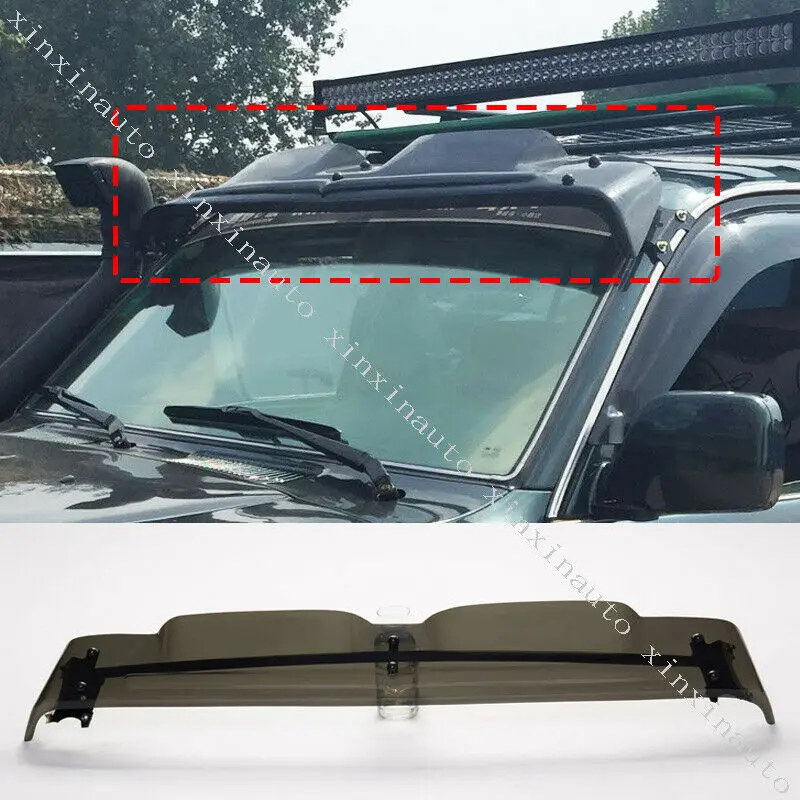 

For 1991-1997 Toyota Land Cruiser LC80 FJ80 Translucent Front Spoiler Sun Visor Car modification Auto parts