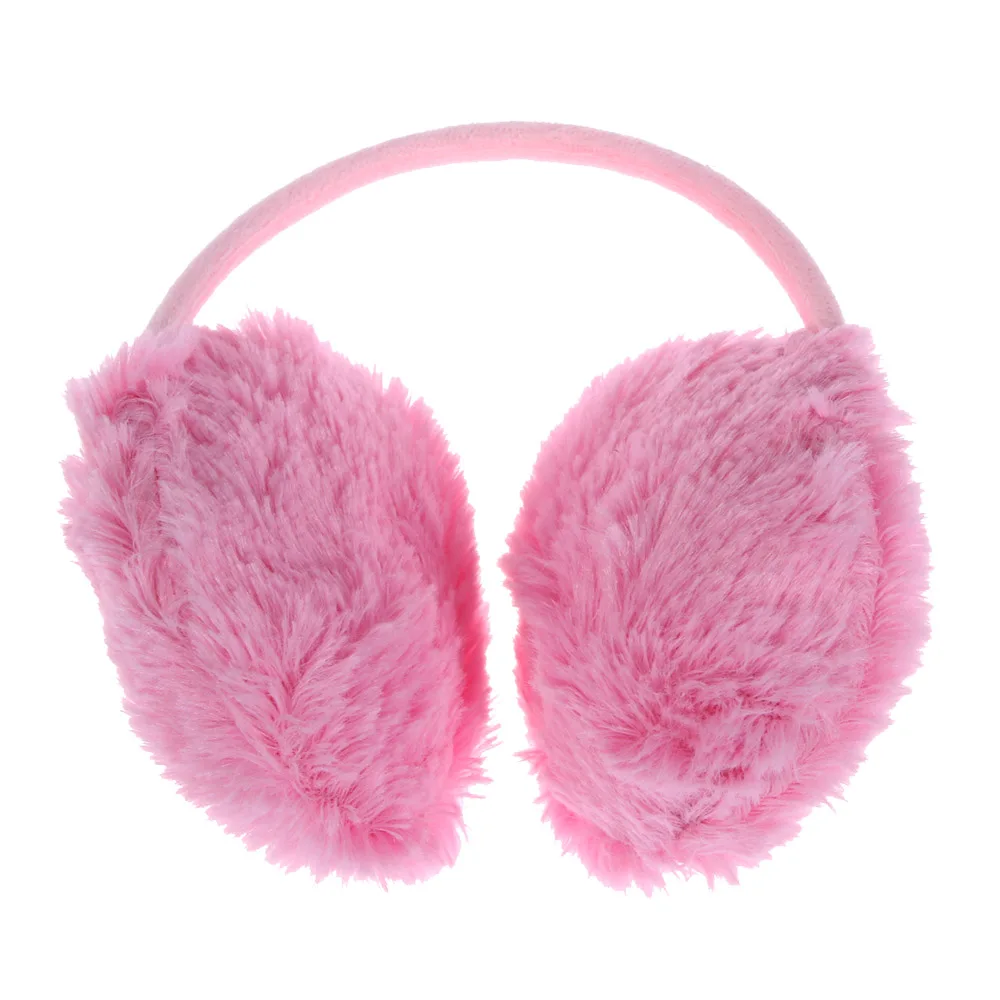 pink 5 цветов, милые разноцветные наушники, теплые наушники, теплые зимние женские хлопковые наушники, рождественские подарки, меховые наушники - Цвет: pink