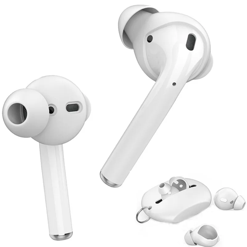 

For AirPods Earhooks Silicone Earbuds Covers Anti-lost Anti-drop Ear Hooks Compatible with Apple AirPods 2&1 EarPods 3 Pairs