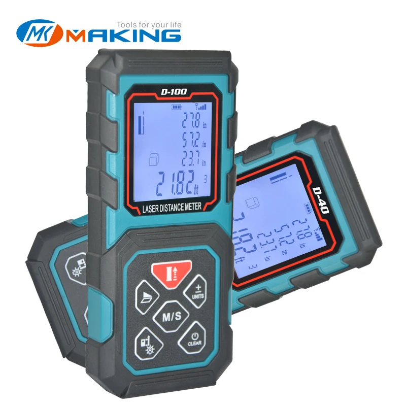 MAKINGTEC Laser Meter Laser Distance measure 40M Digital Tape Measuring Device Laser Roulette Digital RangeFinder Tape Measure MAKINGTEC Laser Meter Laser Distance measure 40M Digital Tape Measuring Device Laser Roulette Digital RangeFinder Tape Measure