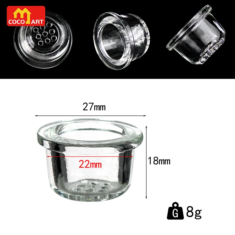 Big Nine Hole Tobacco Glass Bowl 5pcs Smoking Cigarette Accessories Can be Used in Many Types of Pipes hookah accessories