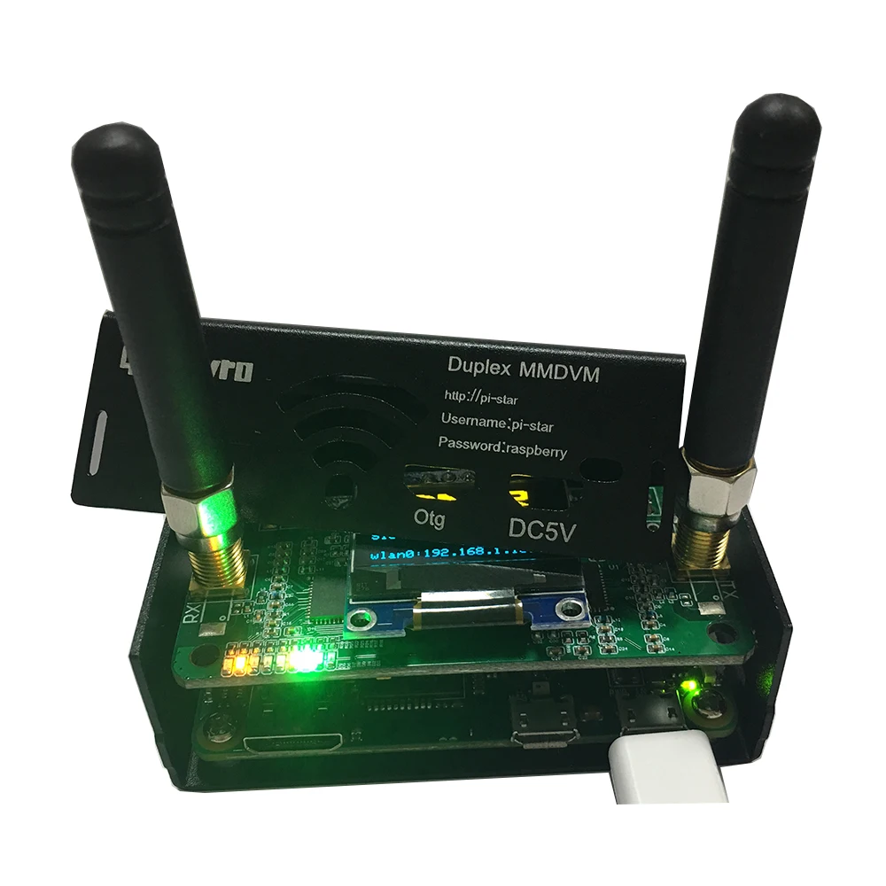 Slot 2 per Raspberry pi senza OLED Modulo MMDVM Double Hat Duplex Hotspot con schermo OLED 0.96 V1.47 Compatibile con P25 DMR YSF NXDN DMR Slot 1