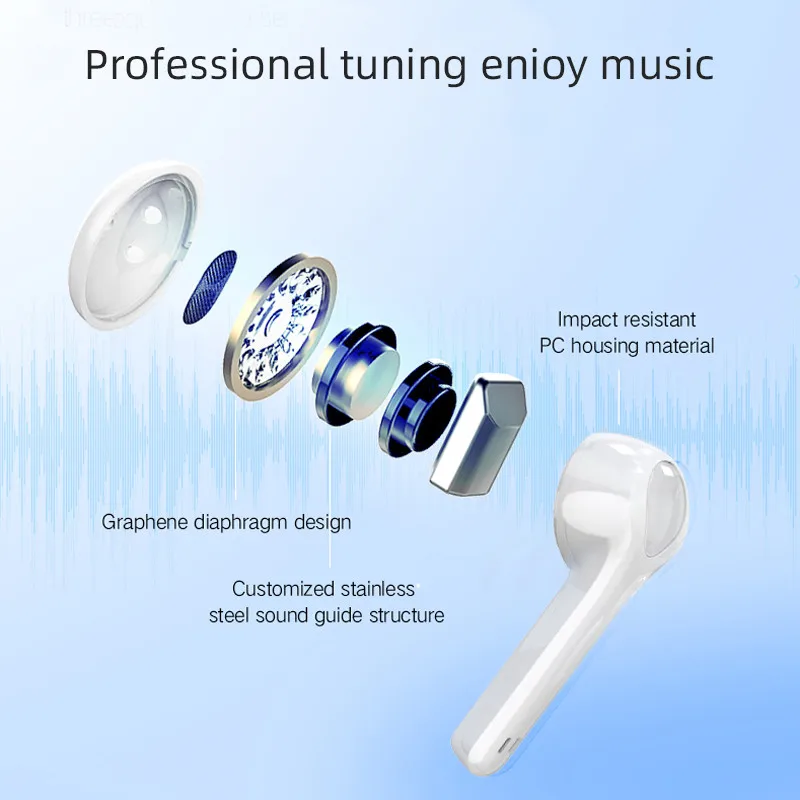 TWS Wireless Bluetooth Earphone Headphone 5 0 In Ear True Wireless Earbuds Mini Cordless Headset For Phone Xiaomi iPhone Samsung