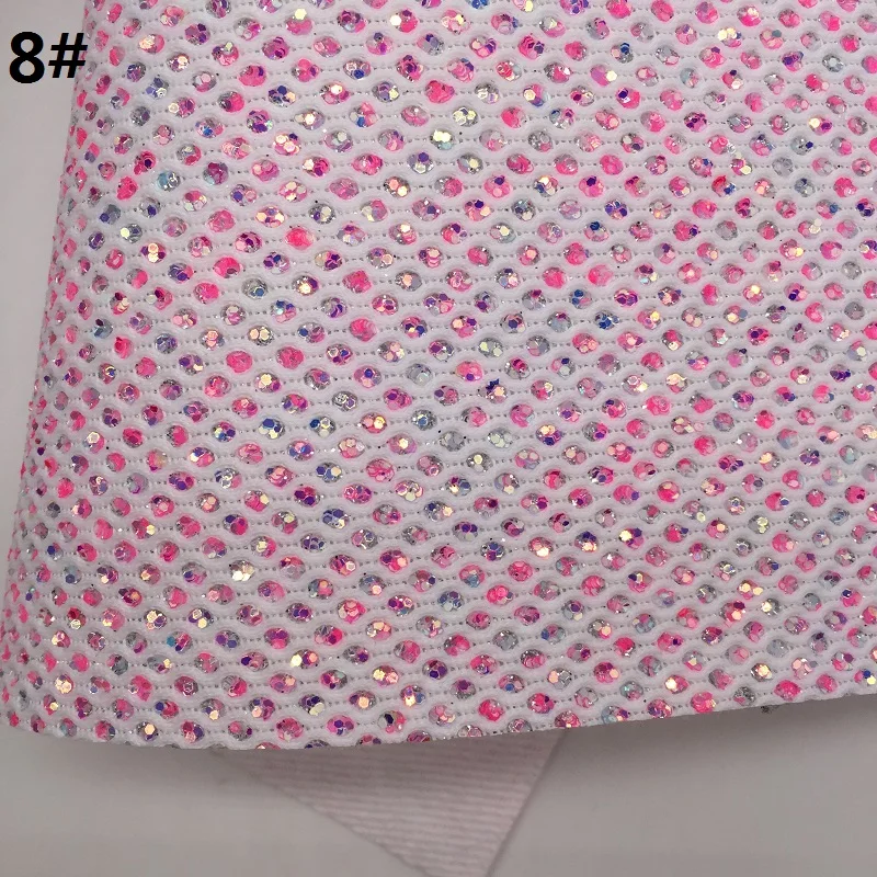1 шт. 21X29 см блестящая ткань, сетка блестящая кожа, блестящая кожа листы для изготовления луков LEOsyntheticoDIY T367 - Цвет: 8