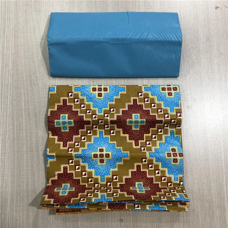 21 Yellow african kente prints wax fabric polyester sewing fabric wax style design african prints polyester 4 yards AW30 - Цвет: 21