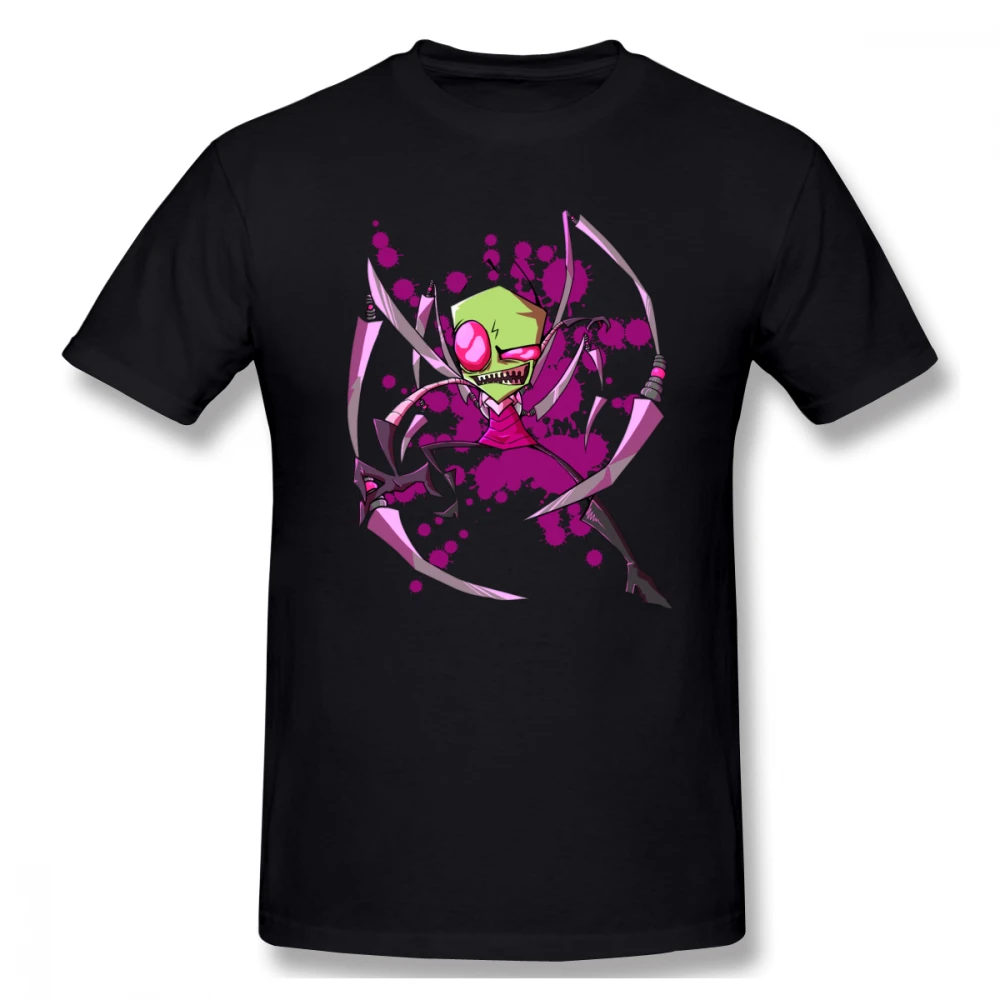 

2019 Men's Basic Short Sleeve T-Shirt 3D Print t shirt Anger Invader Zim Cotton Funny T-shirt home Top Tees