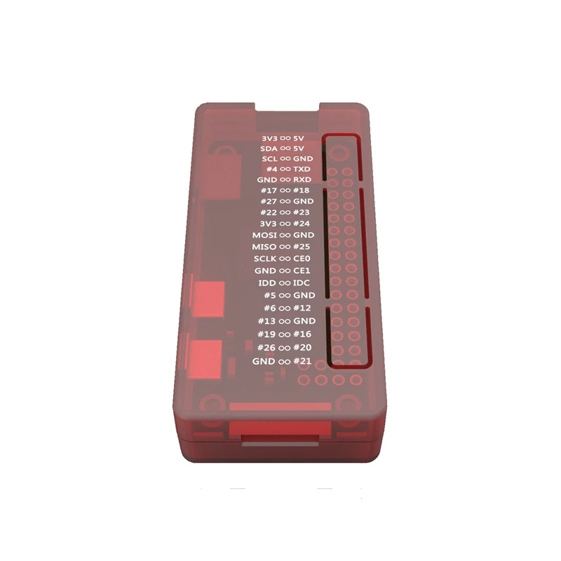 2 шт. Abs защитный чехол для Raspberry Pi Zero/W/Wh, 1 шт. красный и 1 шт. синий