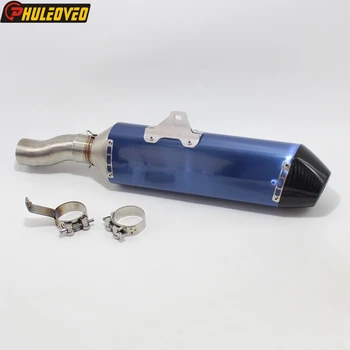 For KTM 690 SMC R 2008-2022 for KTM690 Enduro R 2008-2021 Motorcycle Exhaust Silencer Muffler Escape Carbon End Tip Link Pipe