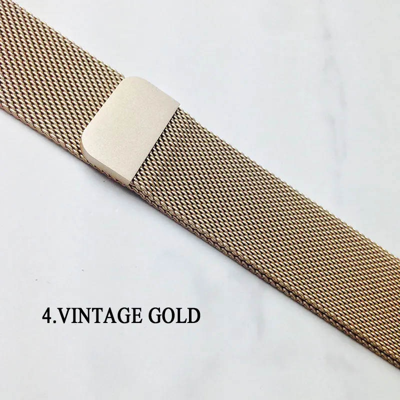 Хаки Correa de reloj Leecnuo де inoxidable для Apple Watch серии 1/2/3 correa de correa, 42 мм, 38 мм, correa de reloj milanesa - Цвет ремешка: Хаки