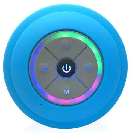 blue Q9 Waterproof Bluetooth Speakers LED Subwoofer MP3 Player Speaker FM Sound Radio Music Support TF Card for Mobile Phone - Цвет: blue