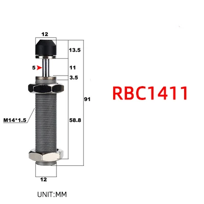 amortecedor de mola, pressão do óleo, RBC,