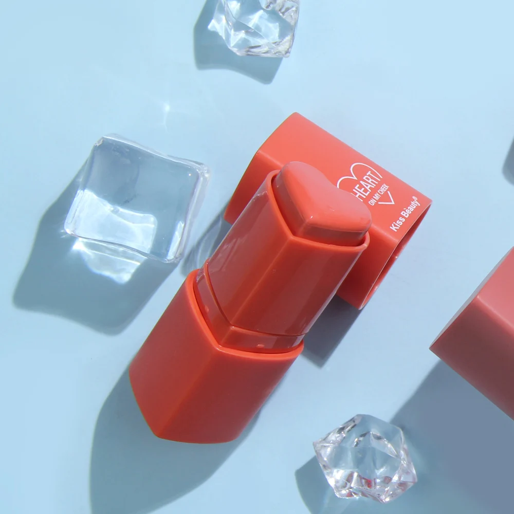 4 цвета любовь макияж румяна стик крем для макияжа лица щек Румяна Косметика