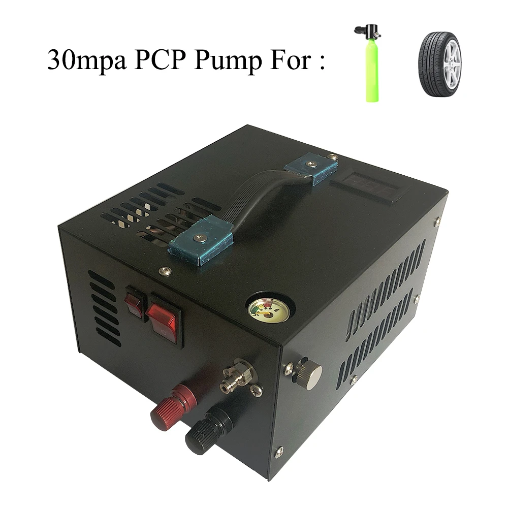 Автомобильный воздушный компрессор PCP 12 В 4500 фунт/кв. Дюйм 300 бар 30 мпа Компактный