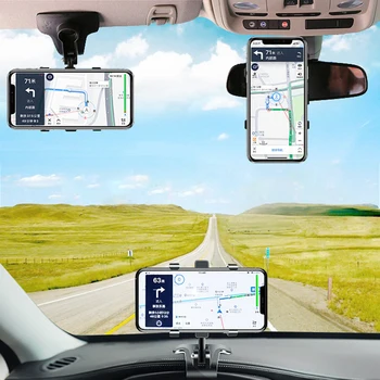 

Car Phone Holder Mobile Phone Holder Stand in Car Dashboard Rear View Mirror Sunshade Baffle Cell Phone Holder GPS Mount Support