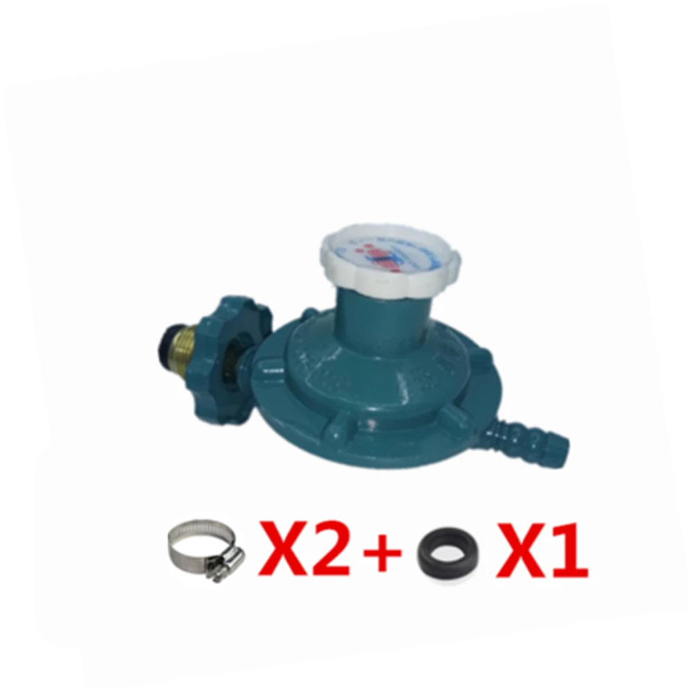 válvula de regulação da pressão do cilindro de aço do tanque de gás liquefeito acessórios do fogão gás com válvula do calibre de pressão