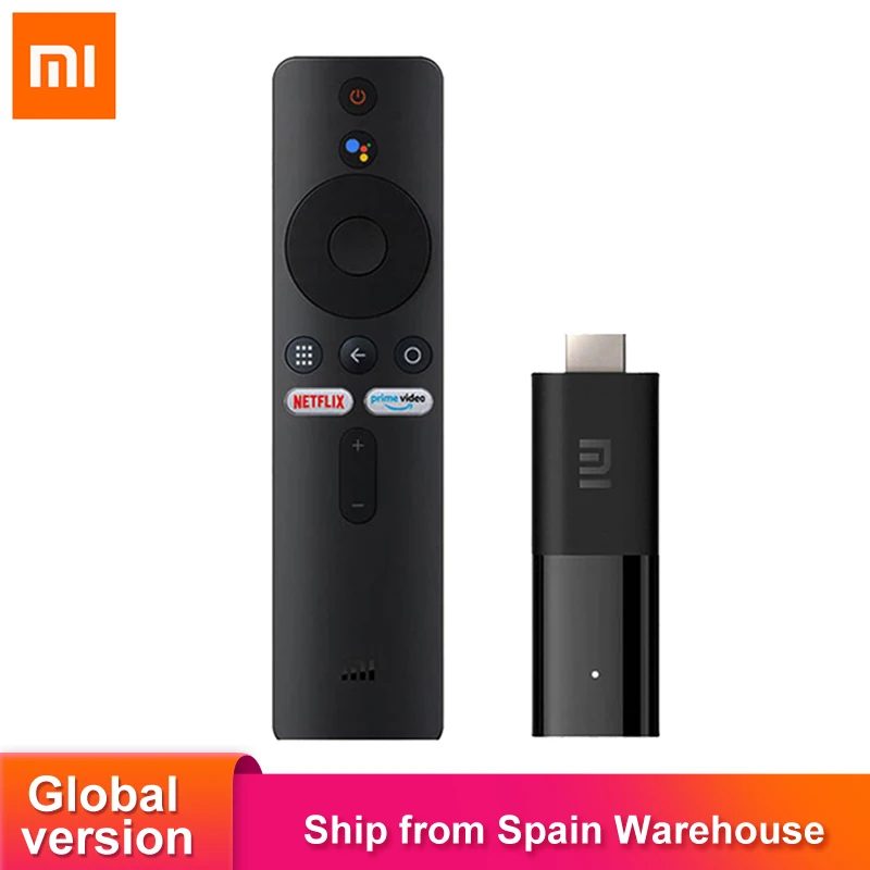 ТВ приставка Xiaomi Mi TV Stick Android 9 0 4 ядерный процессор Chromecast Netflix Smart 1 ГБ 8 1080P HD аудио