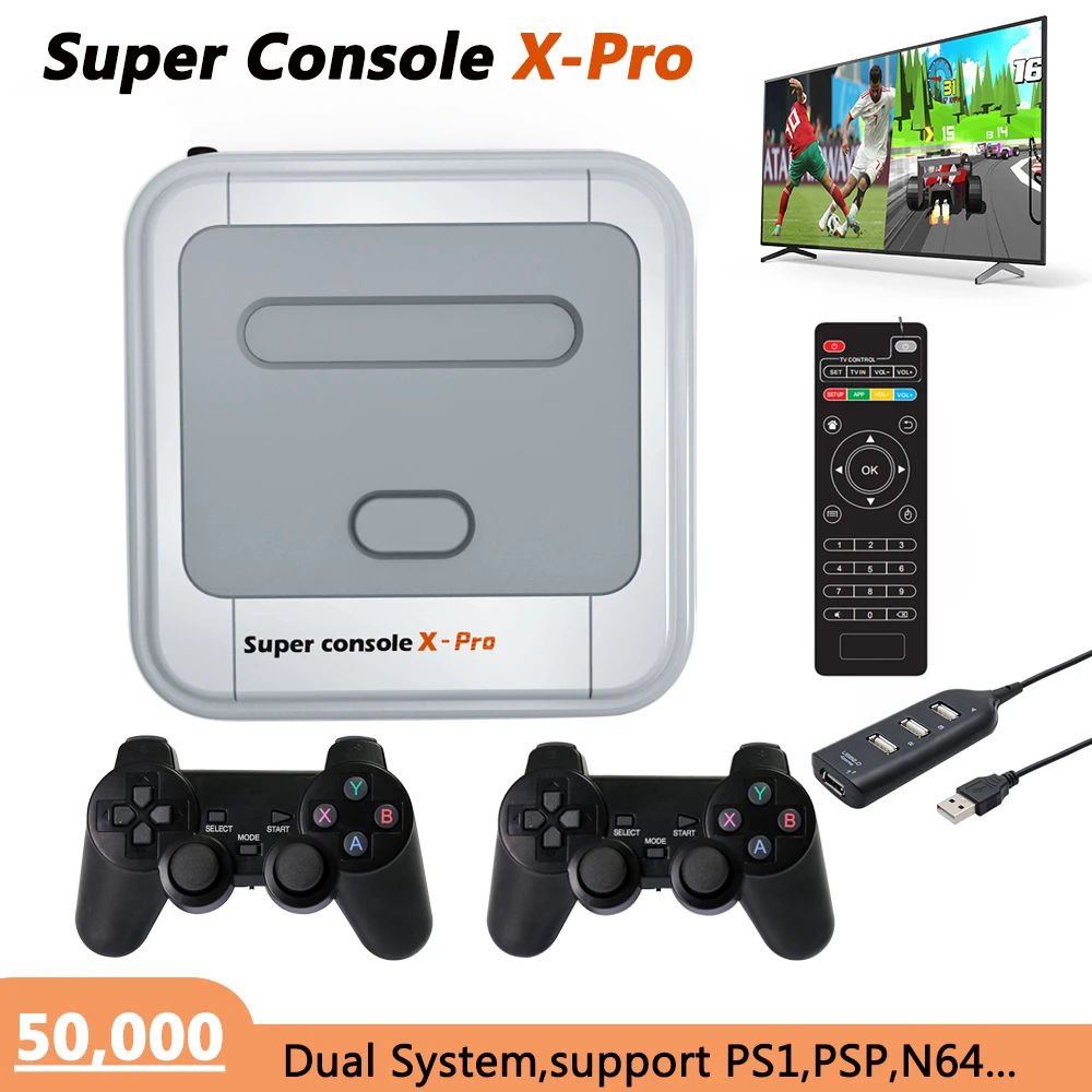 Newet Super Console X Pro Video Game Console With Dual System Support Newet Super Console X Pro Video Game Console With Dual System Support