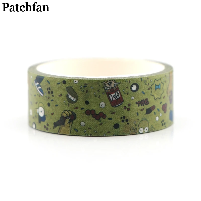 Patchfan классические милые трусы с рисунками для детей, детские фильм для мужчин винтаж 90s Забавный "сделай сам" Скрапбукинг Washi маскирующая лента шаблон самоклеющийся пластырь A2222