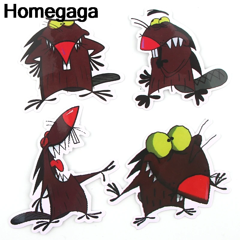 Homegaga 20 шт. наклейки Angry Beaver пакет для ноутбука скейтборд домашний декоративный виниловый наклейка DIY Скрапбукинг альбом D2296