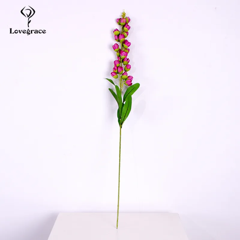 Искусственные цветы Convallaria Majalis, длинная ветка, искусственный Лилия долины, цветы для свадьбы, фестиваля, украшения для дома, Флорес
