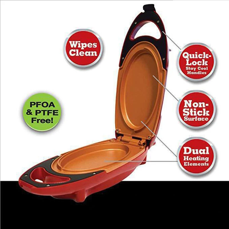 Electric frying pan steak barbecue plate smoke-free non-stick pot heating frying pan pizza maker omelette maker 3