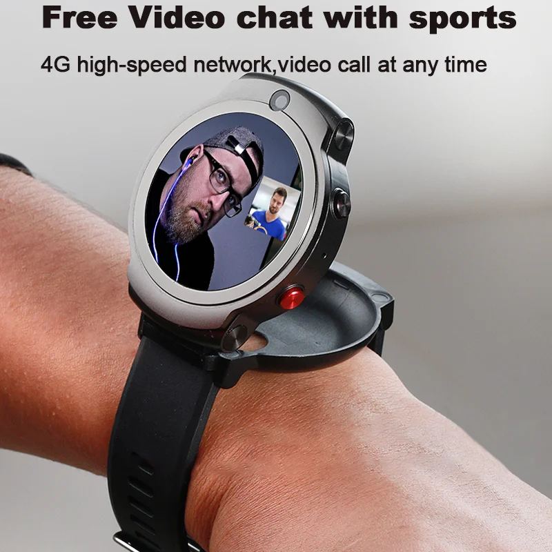 4g Smart Android Watch Wifi Sim Card Flip Dual Camera Call Music Heart Rate Fitness Tracker Sport Watches For Huawei Iphone Smart Watches Aliexpress