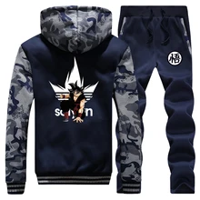 #Special Offers Dragon Ball Super Saiyan Anime Sweatshirt Thick Hoodies Men Winter Warm Suit Coat Japanese Camouflage Jacket+Pants 2 Piece Sets #Special Offers Dragon Ball Super Saiyan Anime Sweatshirt Thick Hoodies Men Winter Warm Suit Coat Japanese Camouflage Jacket+Pants 2 Piece Sets