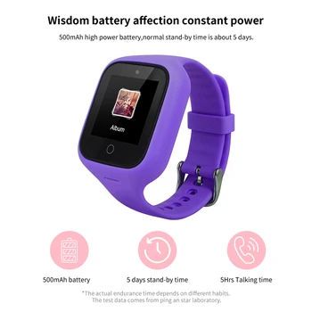 

Children's Smart Watch GPS SOS Phone Watch 1.3 inch Touch Screen IP67 Waterproof Camera Smart Position Watches Fit SIM Card