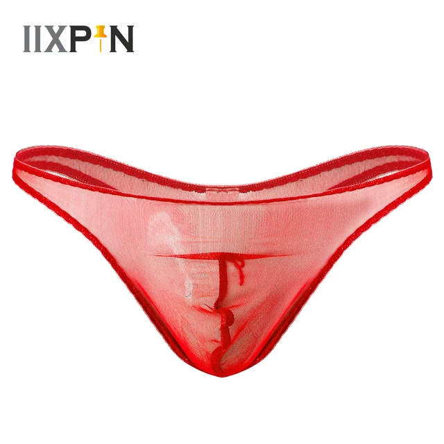 Men Sexy Bulge Pouch G-String Briefs Breathable Tangas See-through Mesh T-back  Thongs Low Waist Lingerie Seamless Underwear Male - AliExpress