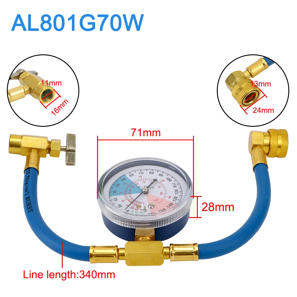 BESPORTBLE Fluoride Hose Refrigerant Filling Pipe Fluoride Pipe Refrigerant  Recharge Tube Refrigerant Filling Tube Refrigerant Recharge Hose Fluoride