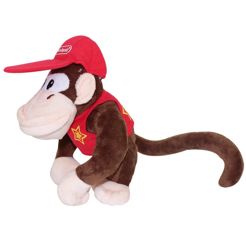 18 см Super Mario Bros Diddy Kong Плюшевые игрушки животные обезьяна кукла подарок на день рождения для детей