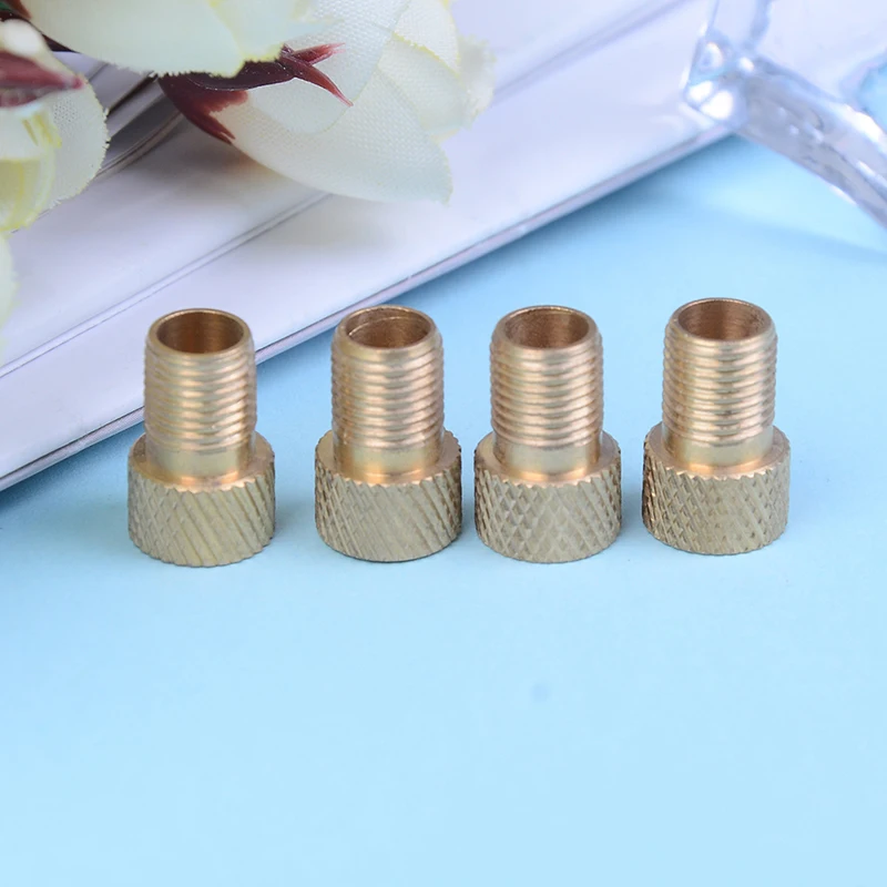 

4Pcs/Set To Alloy Valve Adapter Converter Road Bike Cycling Bicycle Pump Tube 1.5Cm