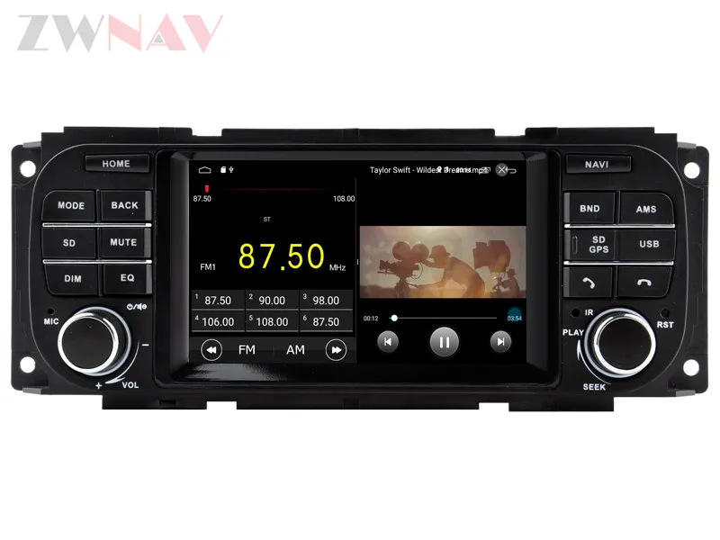 Android 9 DSP новейший Android автомобильный стерео плеер для JEEP Grand Cherokee Liberty Wrangler для Chrysler для Dodge gps без DVD