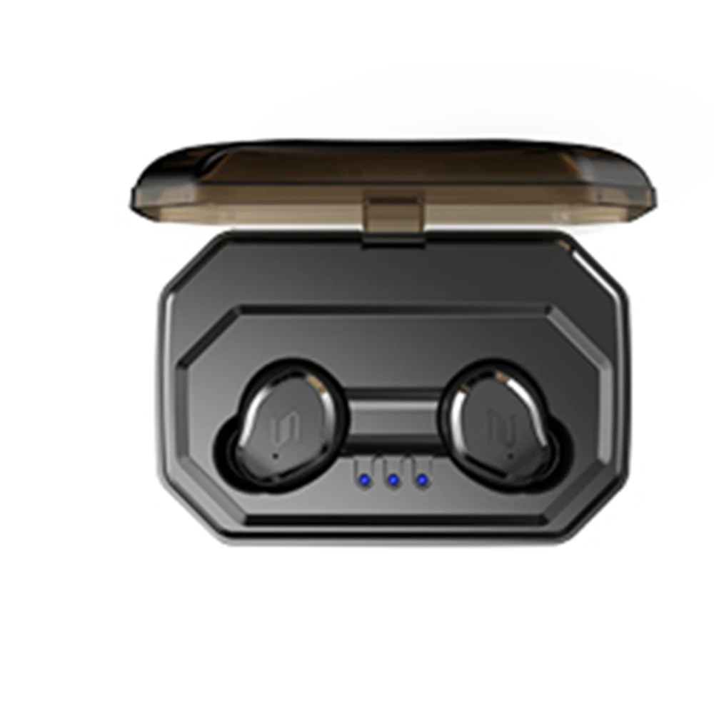 TWS V5.0 мини беспроводные Bluetooth наушники с сенсорным управлением IPX6 водонепроницаемые наушники Автоматическое Сопряжение с зарядным устройством 3000 мАч