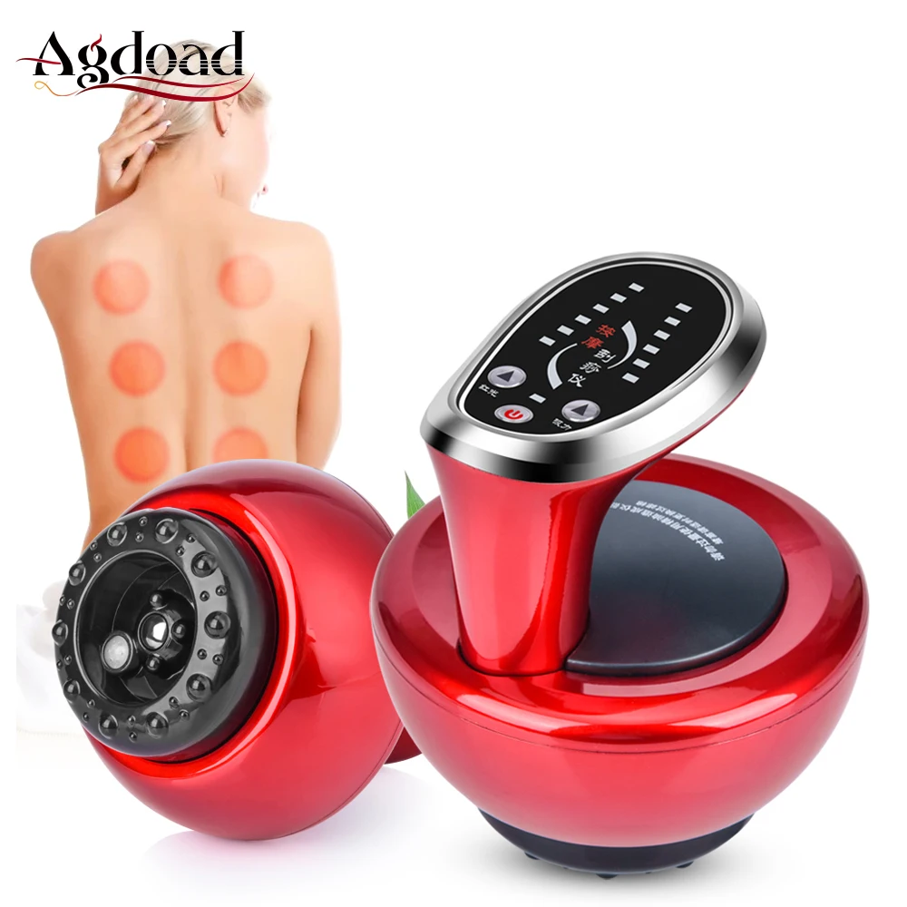 

Electric Guasha Cupping Massage Scraping Massager Negative Pressure Meridian Dredge Body Physiotherapy Device Scraping Tool