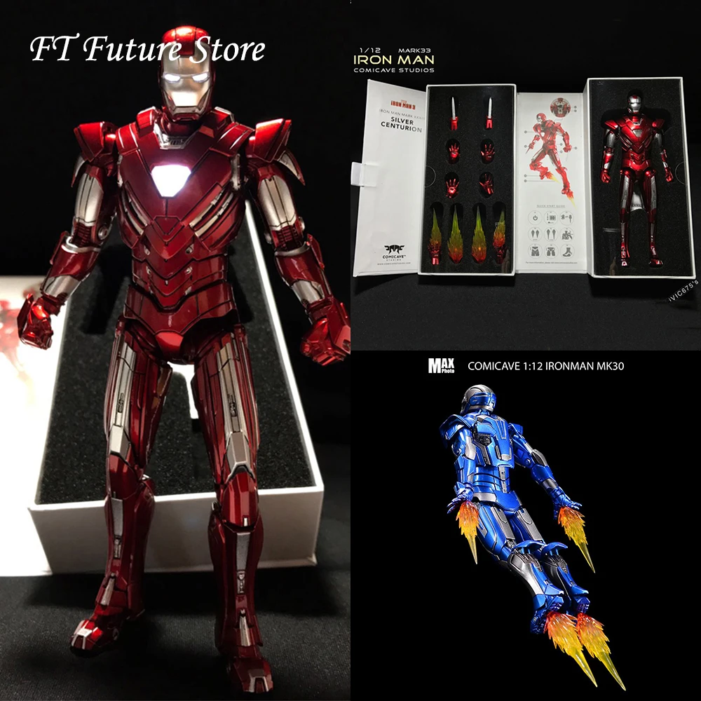 Comicave Studios 1//12 Diecast Iron Man MK30 Blue Figure Model Toy Collection