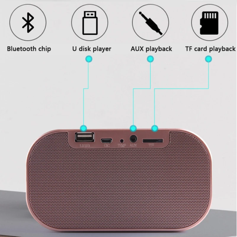 Металлический пластиковый светодиодный Будильник с fm-радио, беспроводной bluetooth-динамик, поддержка USB, музыкальный плеер, беспроводной для офиса, спальни