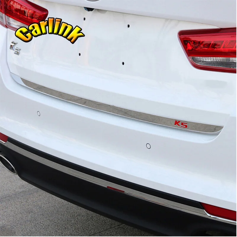 For kia k5 Accessories 2016 2017 2018 Stainless Steel Door Sticker back