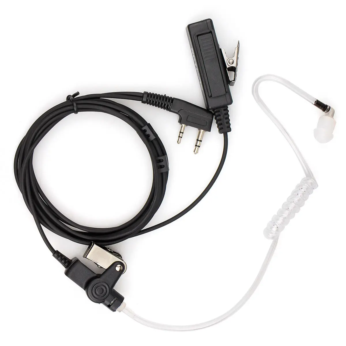 

Two-pin Standard Earphone 3.5mm Stereo 2.5mm Microphone Earpiece Headset For Baofeng UV5R Kenwood Retevis H777 TYT HYT Radio