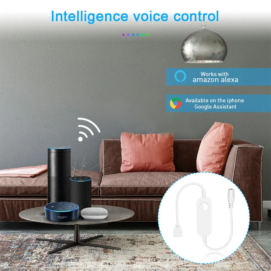 Tuya WiFi Smart LED Control ler 4 контактный RGB светодиодный светильник 5 24 В дистанционное