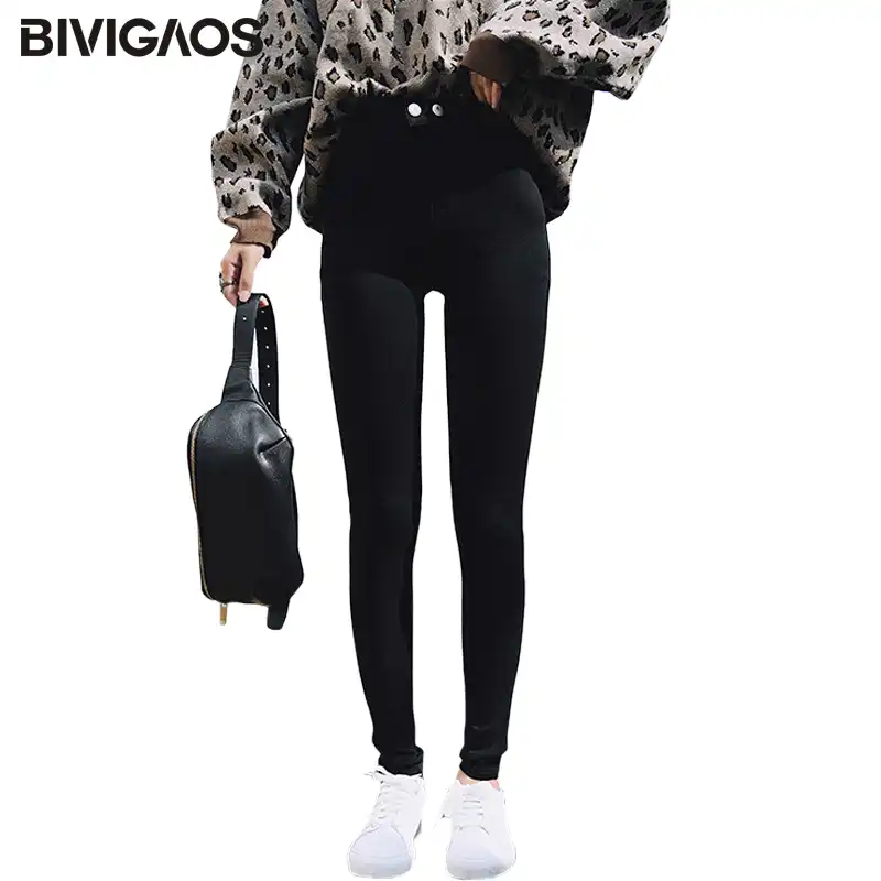 black pencil pants for ladies