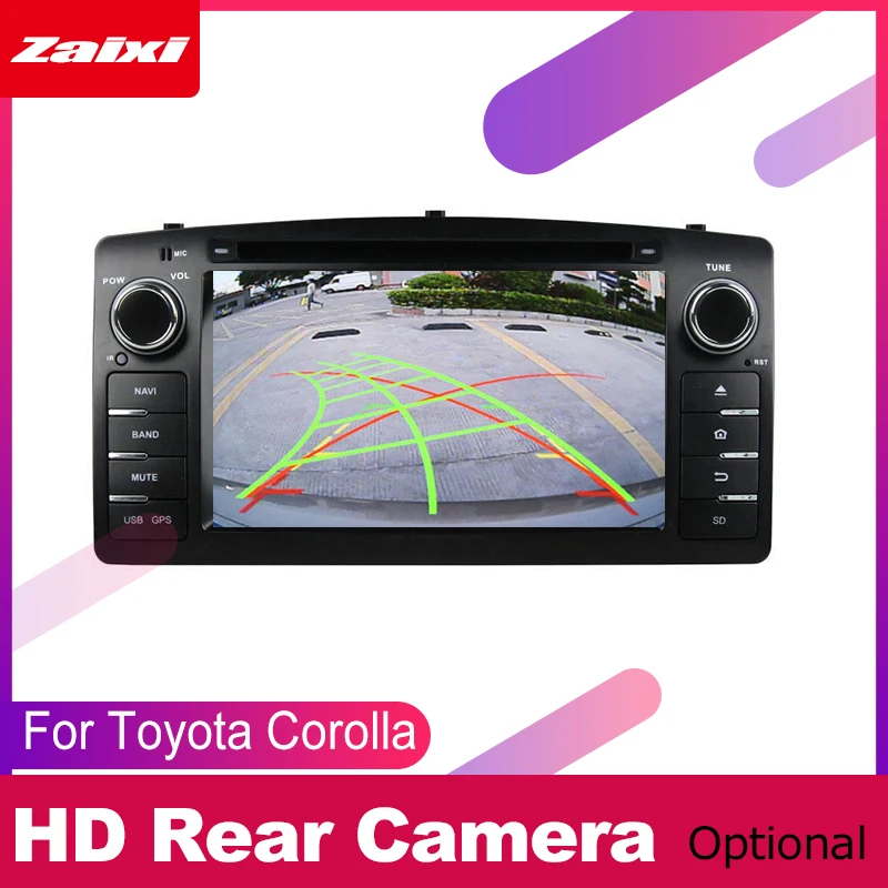 ZaiXi android автомобильный dvd gps мультимедийный плеер для Toyota Corolla 2004 ~ 2012 Навигатор