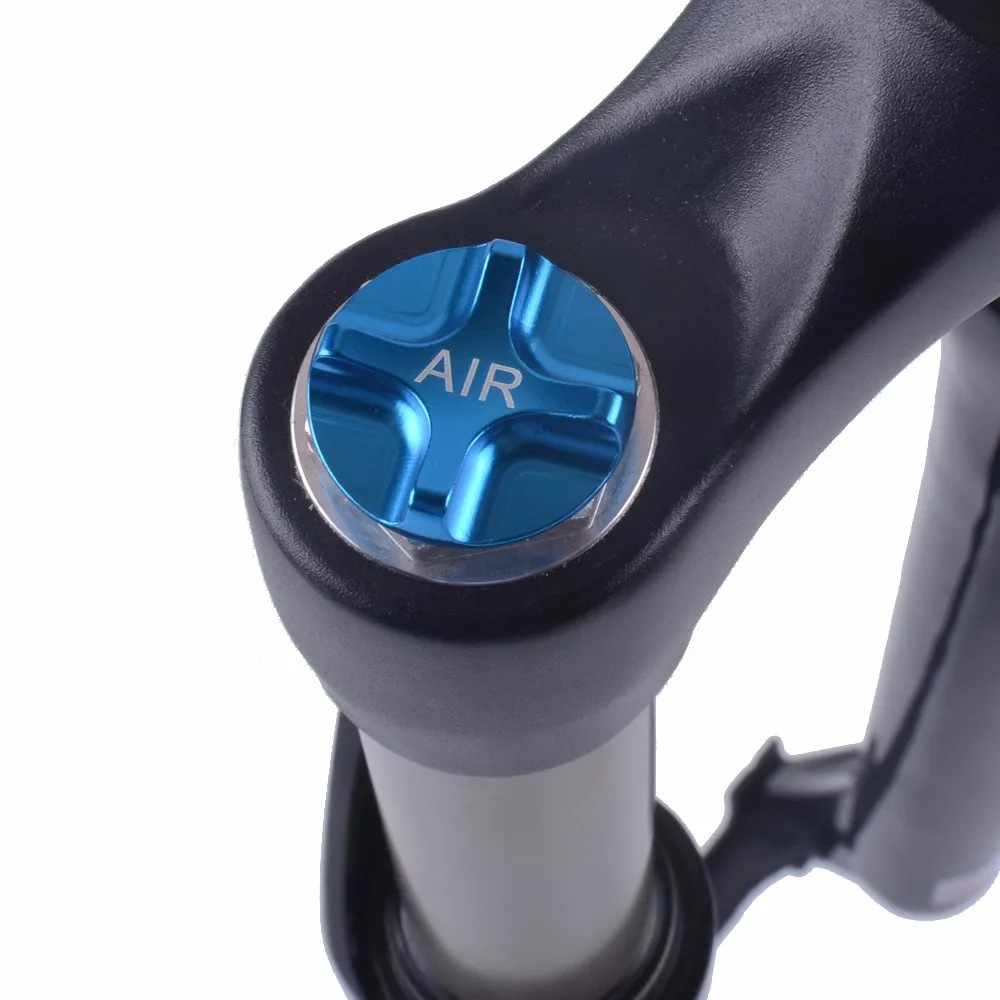 Alician ZTTO Fork Shoulder Air Nozzle Cover Air Fork Shoulder Cap Shockproof Front Fork Aluminium Alloy Cover Blue Outdoor 
