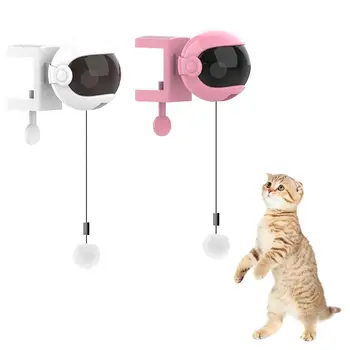 

Electric Cat Toy Funny Cat Ball Automatic Lifting Spring Rod Toy Ball Interactive Funny Pet Toy
