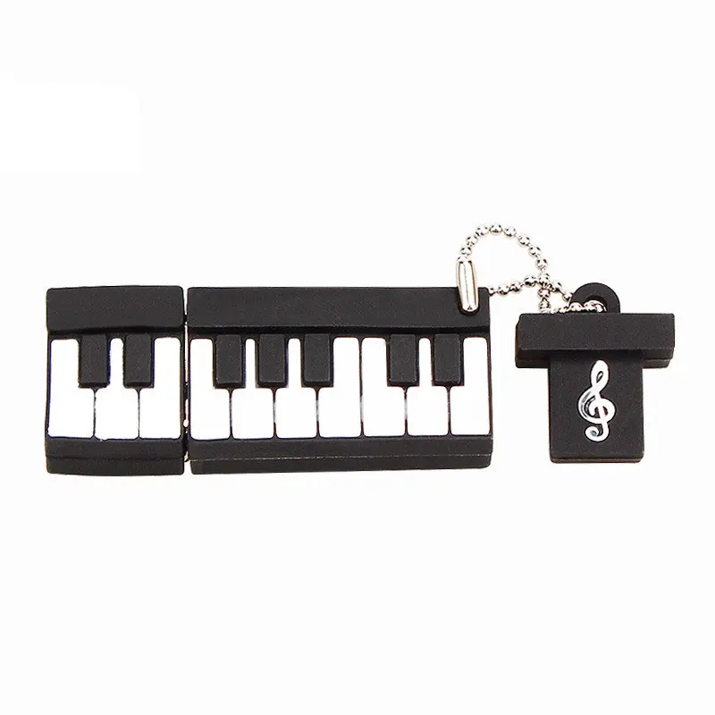 USB флэш-память Мини гитара, ручка, флешка USB 2,0 4 ГБ 8 ГБ флеш-накопитель 16 ГБ 32 ГБ 64 Гб 128 ГБ Мультяшные инструменты usb палка