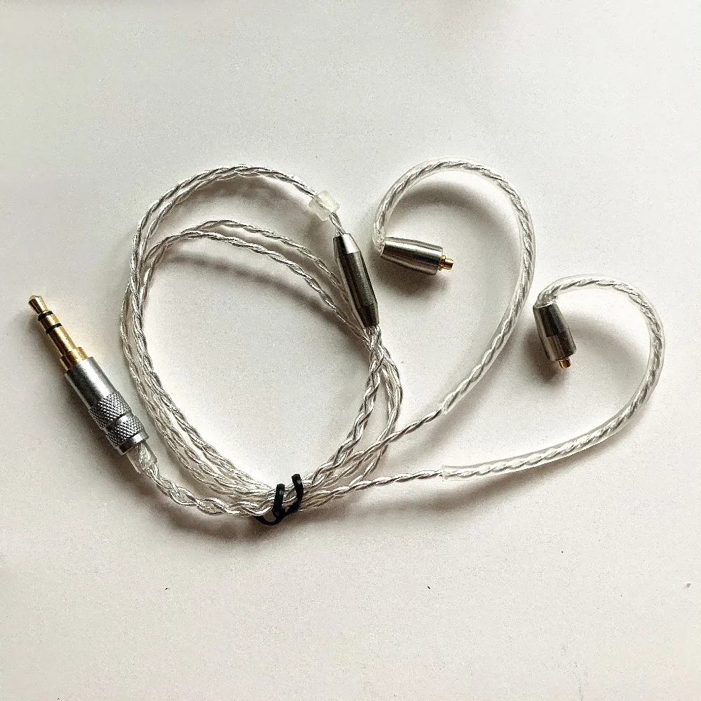 Diy провод наушников короткий кабель 45 см-50 см mmcx ie80 im50 ue900 tf10 A2DC 0.78qdc