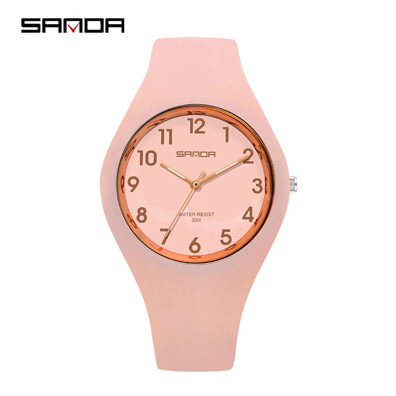 2021 New Sports Electronic 30M Waterproof Multifunction Personality Student Hand Plate Watches Quartz Movement Calendar 6056 