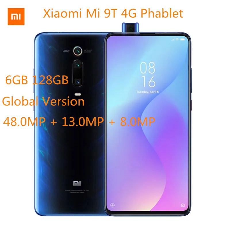 

Xiaomi Mi 9T 4G Smartphone 6.39' Snapdragon 730 Octa Core 6GB 128GB 48.0MP+13.0MP+8.0MP 4000mAh Global Version Mobile Cellphones