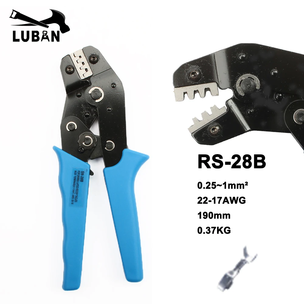 Crimping pliers RS 28B SN 28B XH2.54 3.96 insuated/non insuated